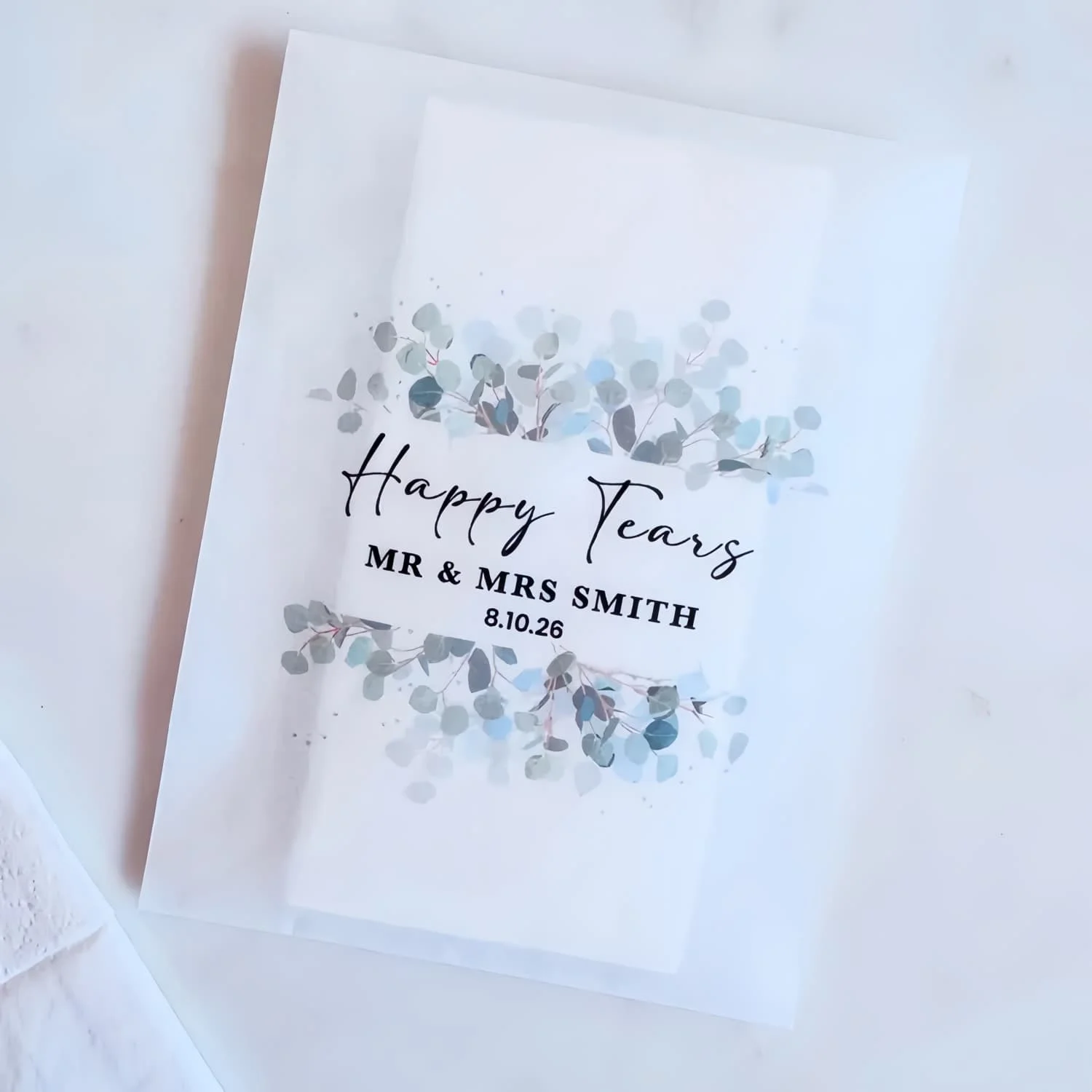 

Для счастливых слез, пакеты салфеток Happy Tears для свадьбы, пакеты свадебных салфеток, персонализированные пакеты свадебных конфетти, пакет конфетти