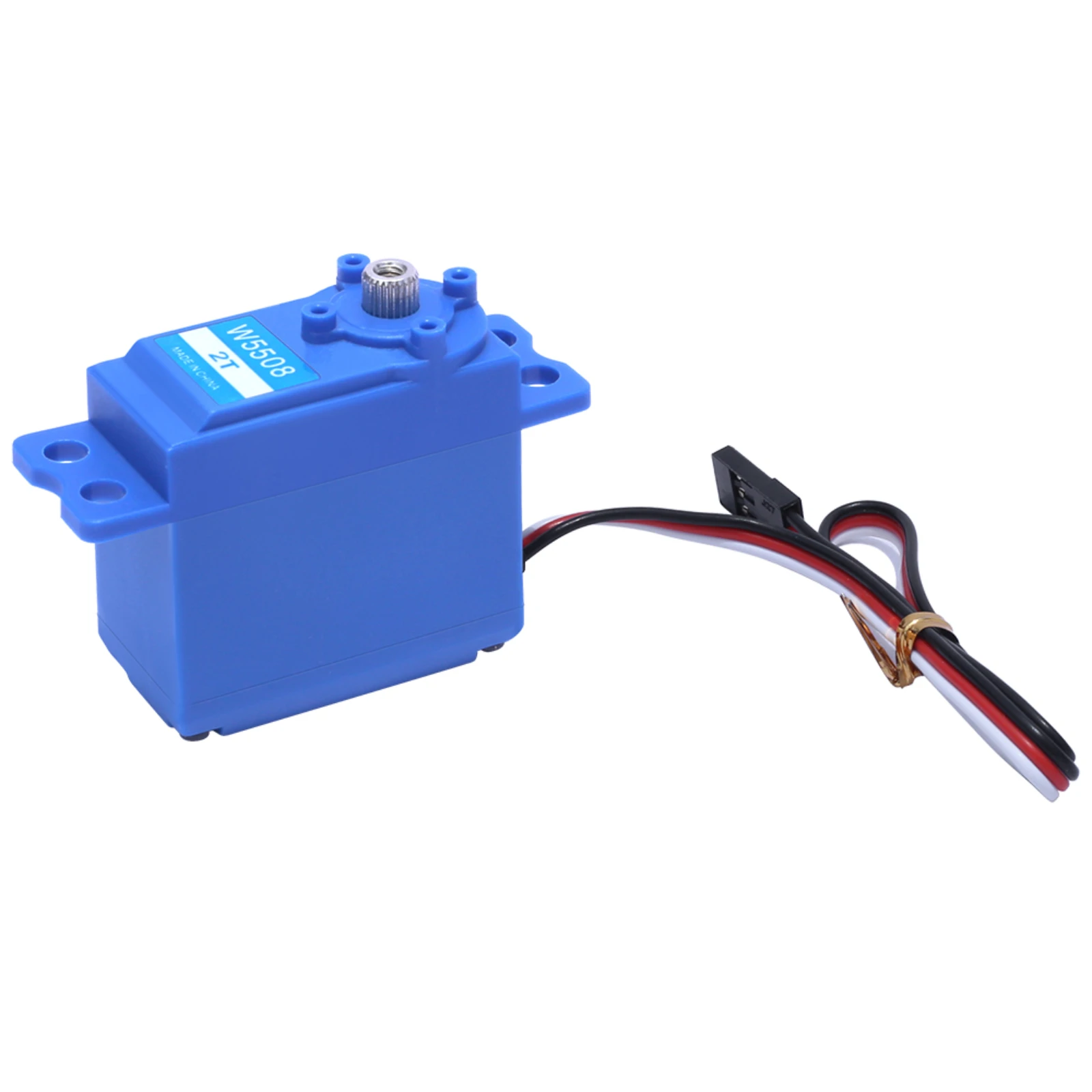 JX W5508-2T 8KG 0.4sec Verricello a vela ad alta velocità Servo digitale Metal Gear Sterzo standard da 360 gradi per barca da competizione Rc