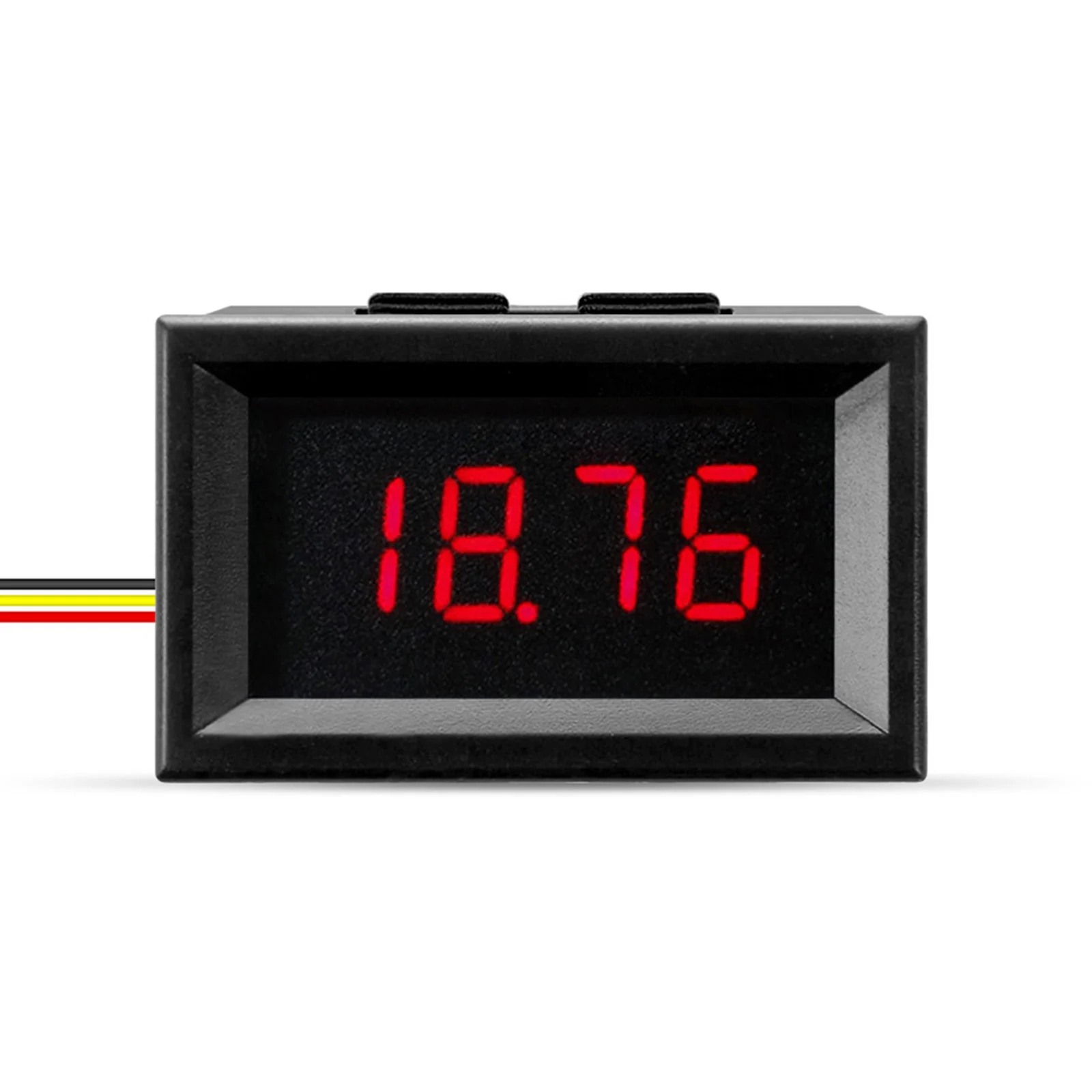 DC Digital Voltmeter Bright LED 4-Digit Display Three-Wire Setup 0-33V Voltage Detection Voltmeter For Automotive/DIY Electronic