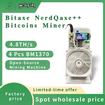 Bitaxe NerdQaxe++ 4.8TH/s Bitcoin Miner with 4 BM1370 Asic C...