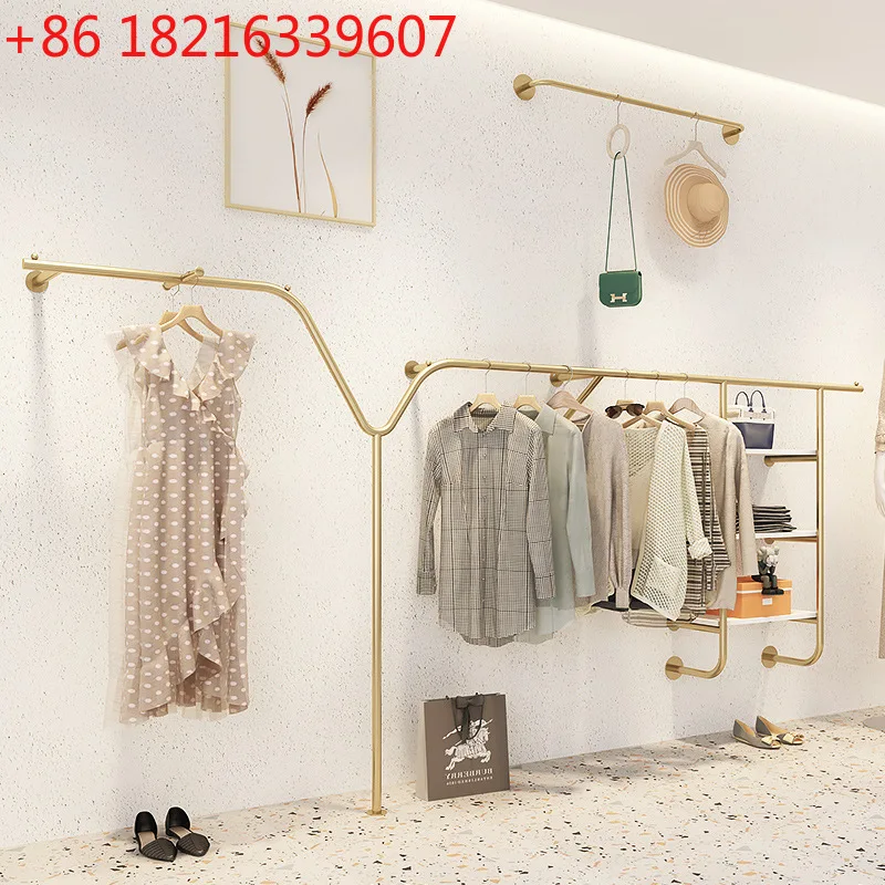 

Стеллаж для магазина одежды, простая вешалка специальной формы, настенная стойка