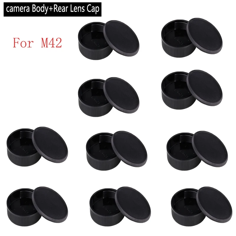 New wholesale Rear Lens Caps Body Cap Protective Anti-dust Lens Caps for All M42 Screw Camera Portable Plastic Lens Dust Cover