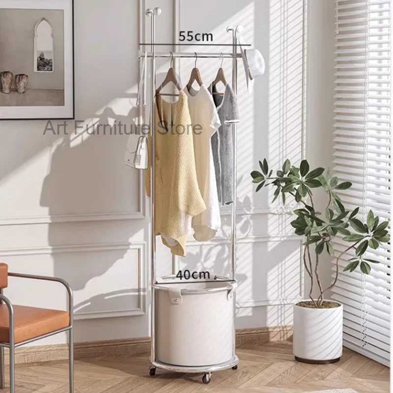 Entryway Wall Coat Rack Hanger Standing Metal Stand Clothes Rack Hanger Storage Organizer Guarda Roupa Space Saving Furniture