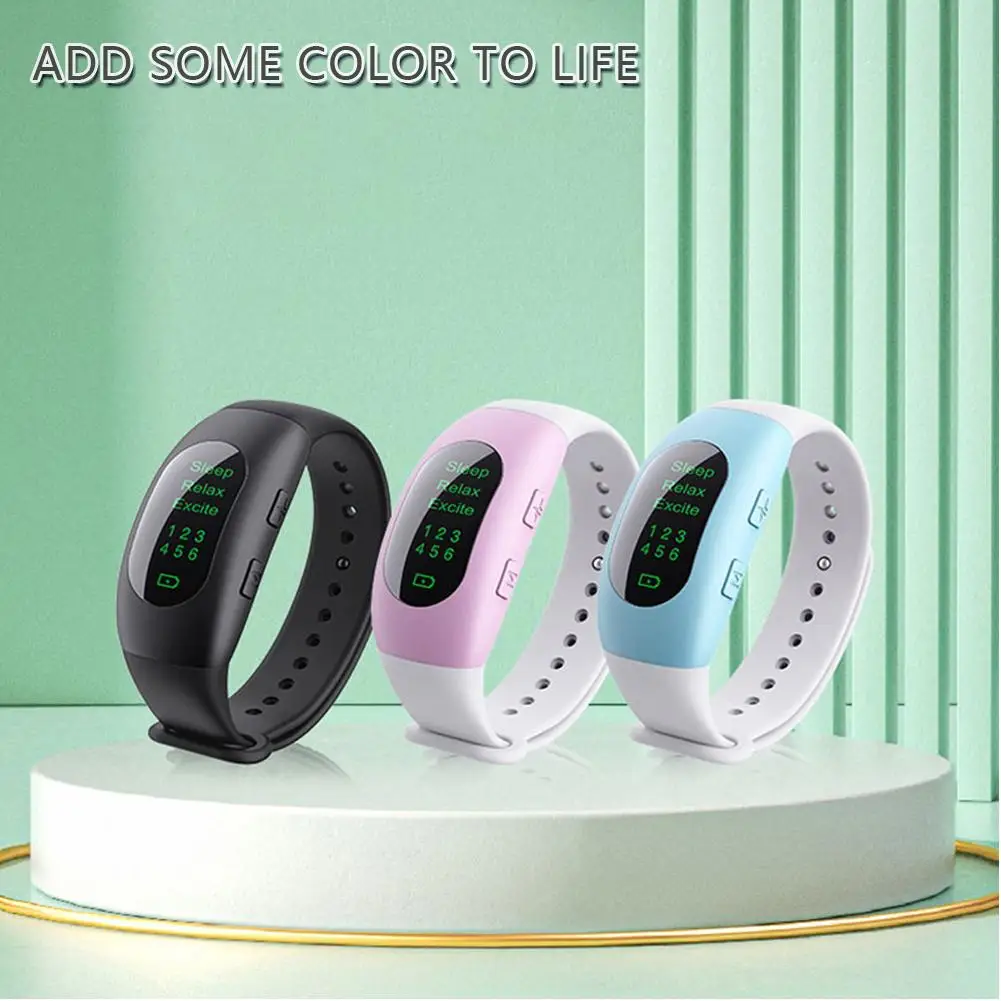 EMS Microcurrent Sleep Aid Watch Fast Sleeping Device Rest Hypnosis Relief Anxiety Insomnia Artifact CES Intelligent Wristband