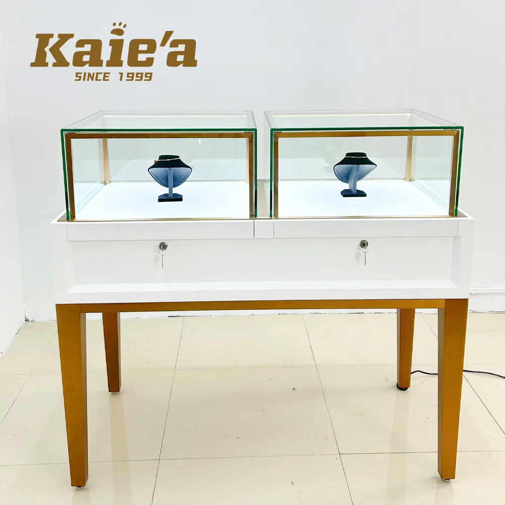 Custom.Custom Jewelry Shop Design Showroom Jewelry Display Cabinet Wooden Jewelry showcase Display