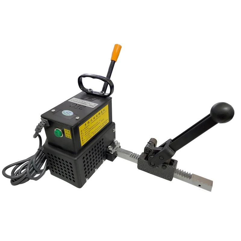 KZ-2T portable electric and hot melt baler for carton PP strapping, semi-automatic strapping machine, PP plastic strapping tensi