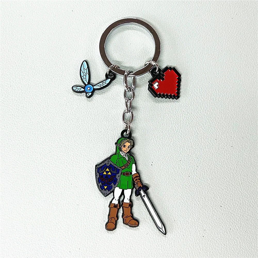 JYYH Classic Arcade Games Keychain Fashion Little Wings Metal Jewelry Small accessories Man Gift