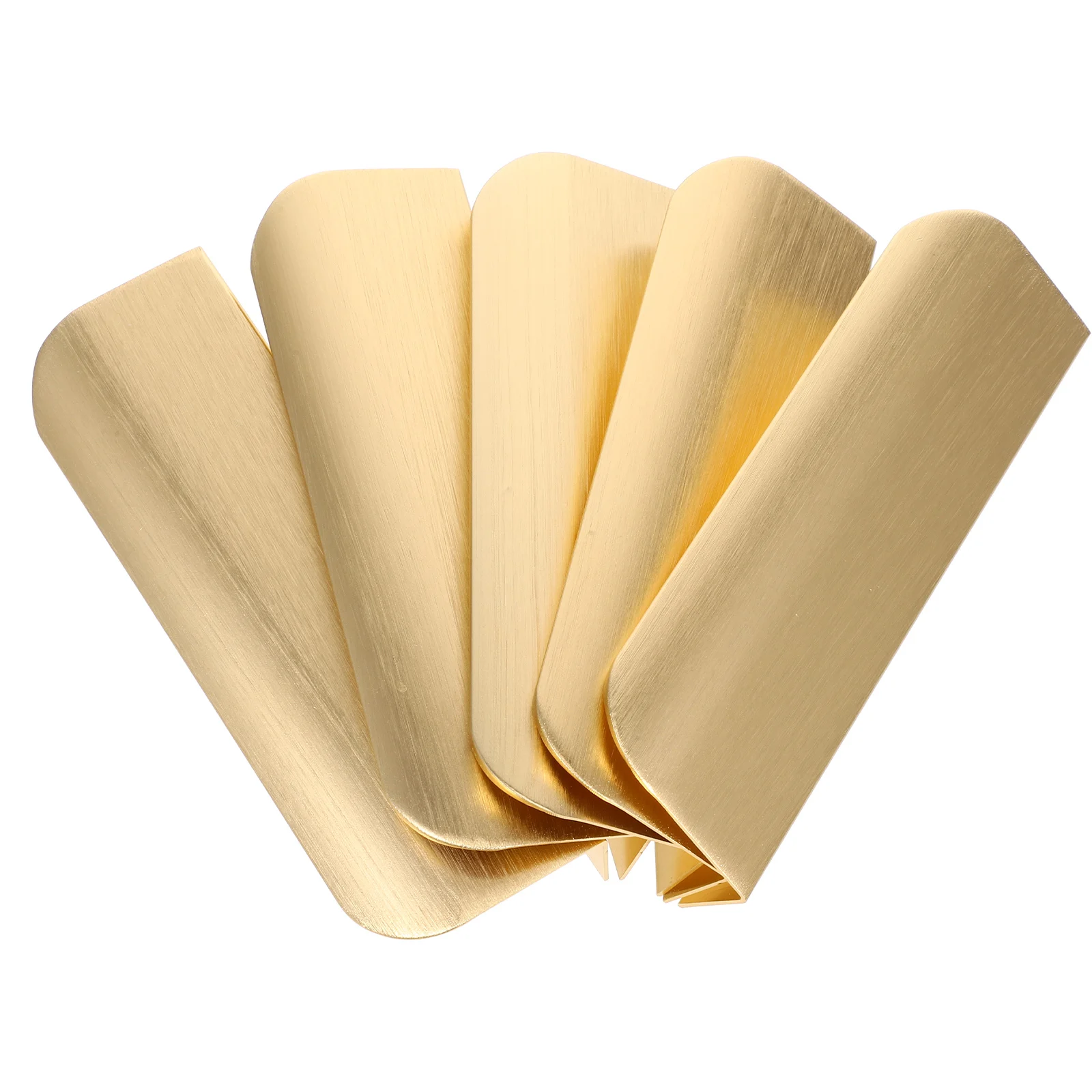 

5pcs Arc Pull Handles For Cabinets Modern Concealed Finger Edge Pulls Adhesive Cabinet Hardware Nordic Style Long Handle