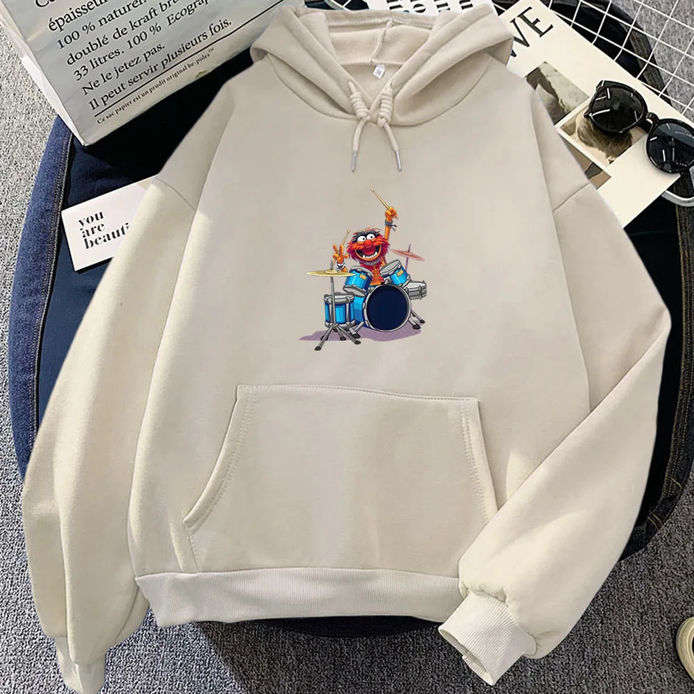 

Muppets Movie Cartoon Hoodie Anime Print Kawaii Sweatshirt Funko Pop Casual Clothing Moletom Retro Hoody Comfortable Soft Cute