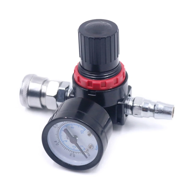 

Upgrade Air Adjusting Regulator for Valve with Pressure Gauge 1/4” Thread for Spray & Air Tools 0-1MPa/0-10 kgf/cm²