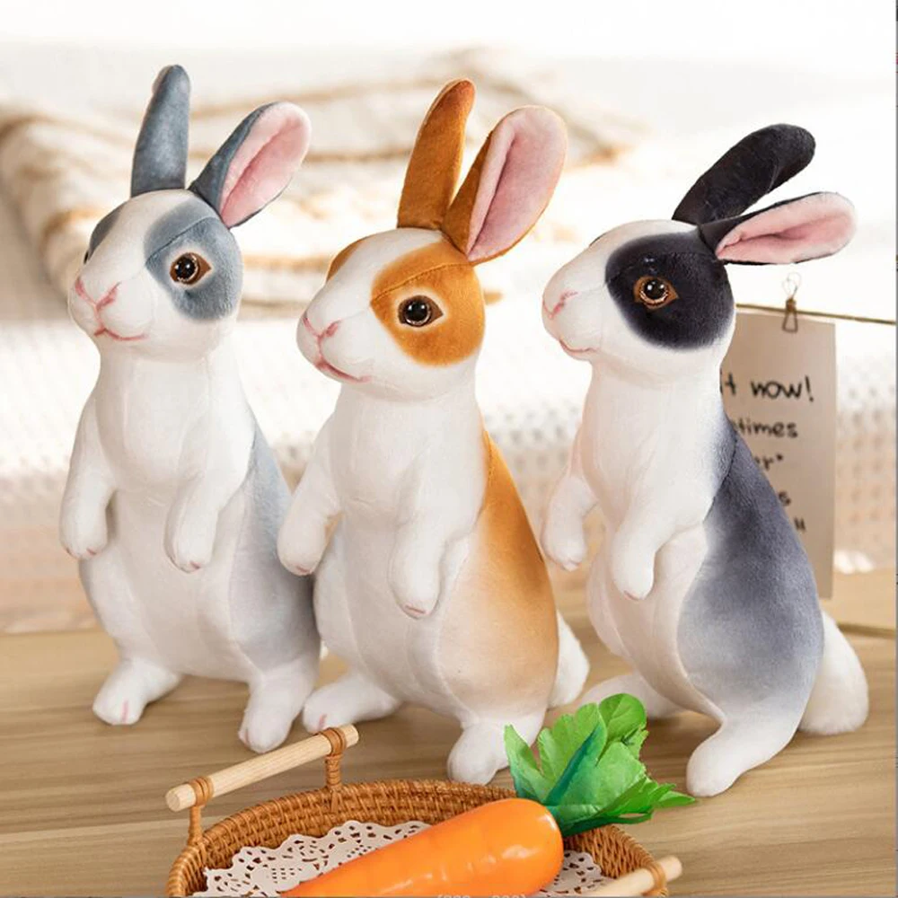 

Standing Style Simulated Rabbit Stuffed Children Plush Toy Birthday Gift