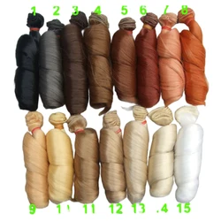 1pieces Extension Doll Wigs 15*100cm Natural Color Curly Doll Hair for BJD SD Russian Handmade Clothing Doll Wigs