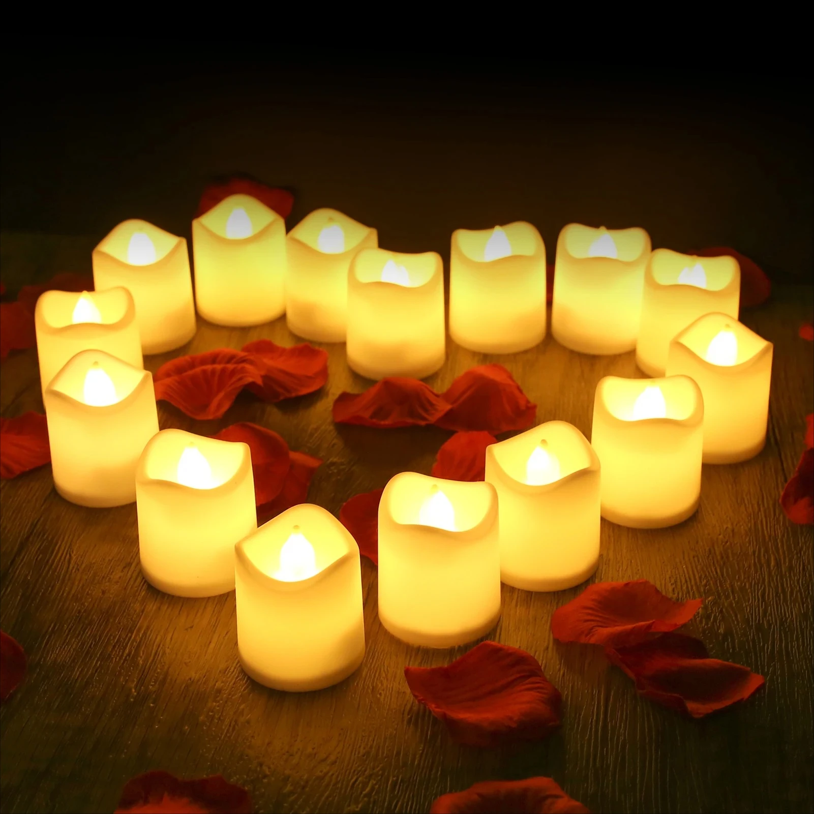 Flameless LED Candles Electric Realistic Candles With Battery Fake Tea Light For Birthday Wedding Xmas Home Decoration Lighting Lamp