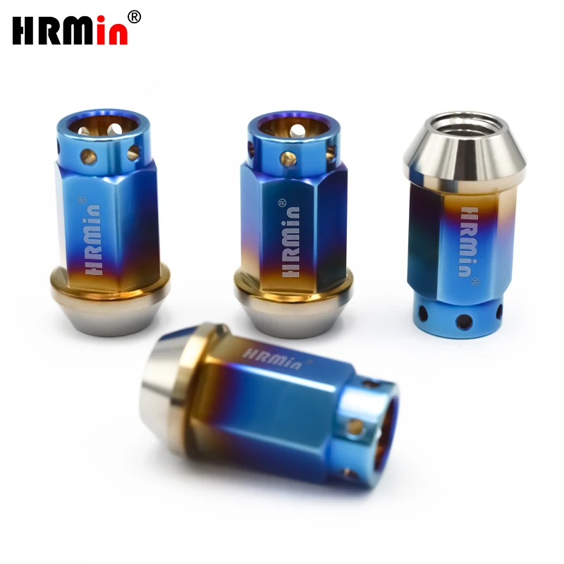 HRMin lug nut Gr.5 titanium cone seat racing wheel nut titanium lug nut M12*1.5*38mm for Toyota,Mazda,Honda,Acura racing