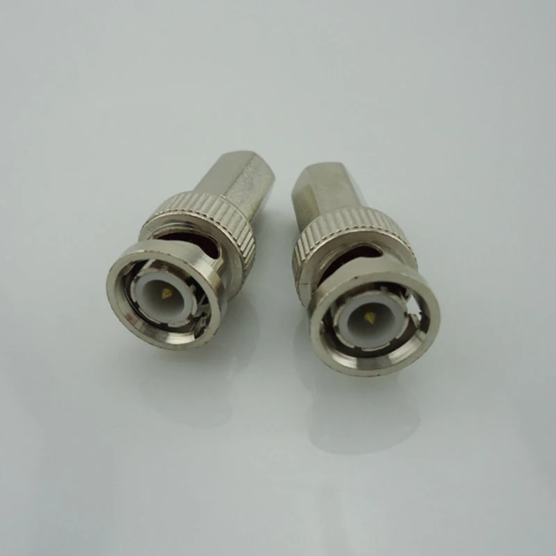 5pcs Twist On BNC Male Plug RF Coax Connector Cable Adapter for CCTV IP Camera Security System D5