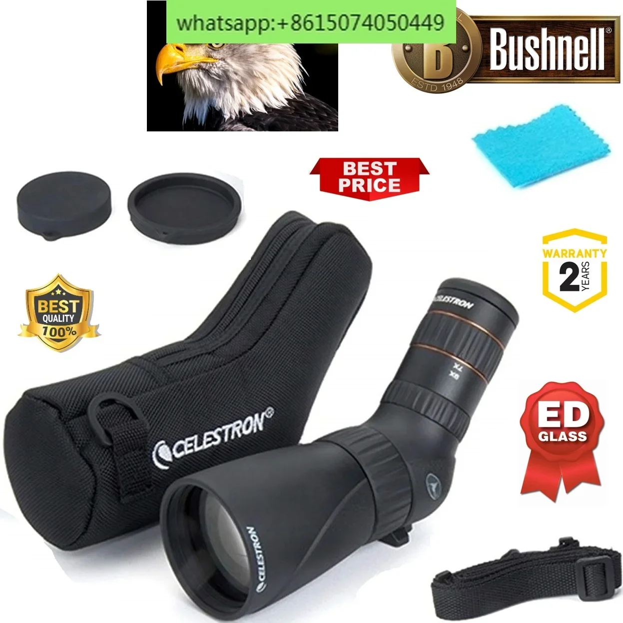 Celestron Hummingbird 9-27x56mm ED Ultra Portable Micro Spotting Scope 9-27x Zoom Eyepiece Fully Multi-coated and ED Glass