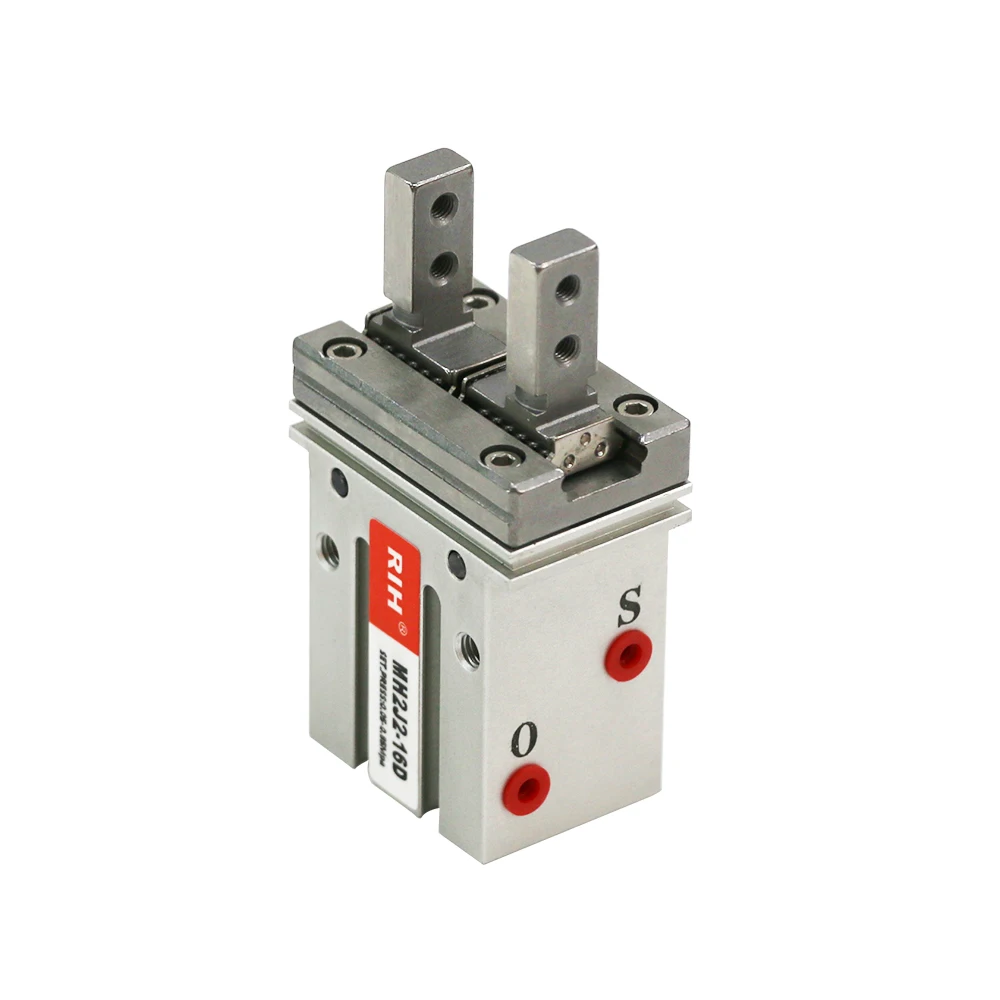 MH2J2-16D سلسلة هوائية الألومنيوم الهواء الموازي إصبع المشبك اسطوانة الهواء القابض