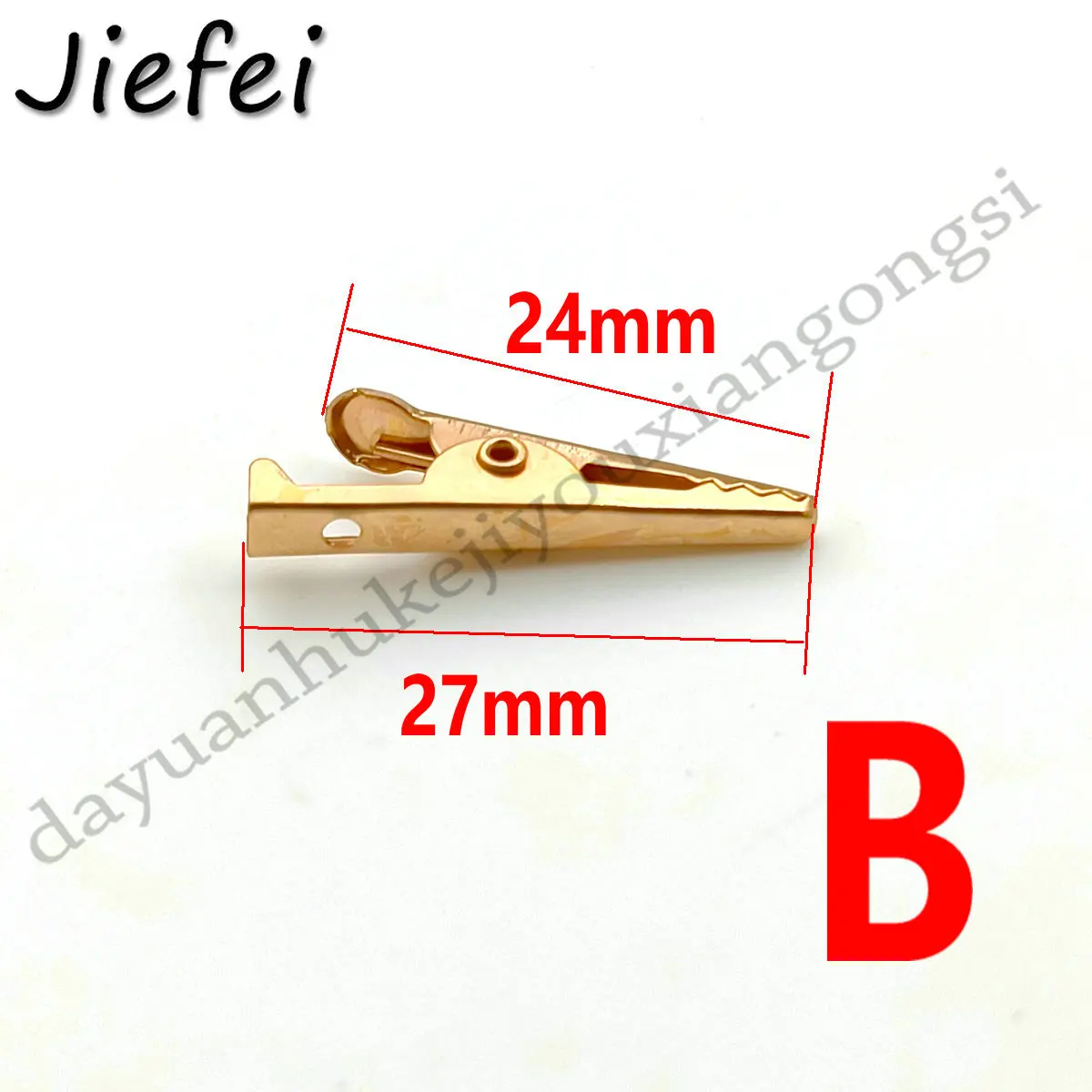 2Pcs New High Quality Brass Alligator Clip Clamp Test ProbeXIN