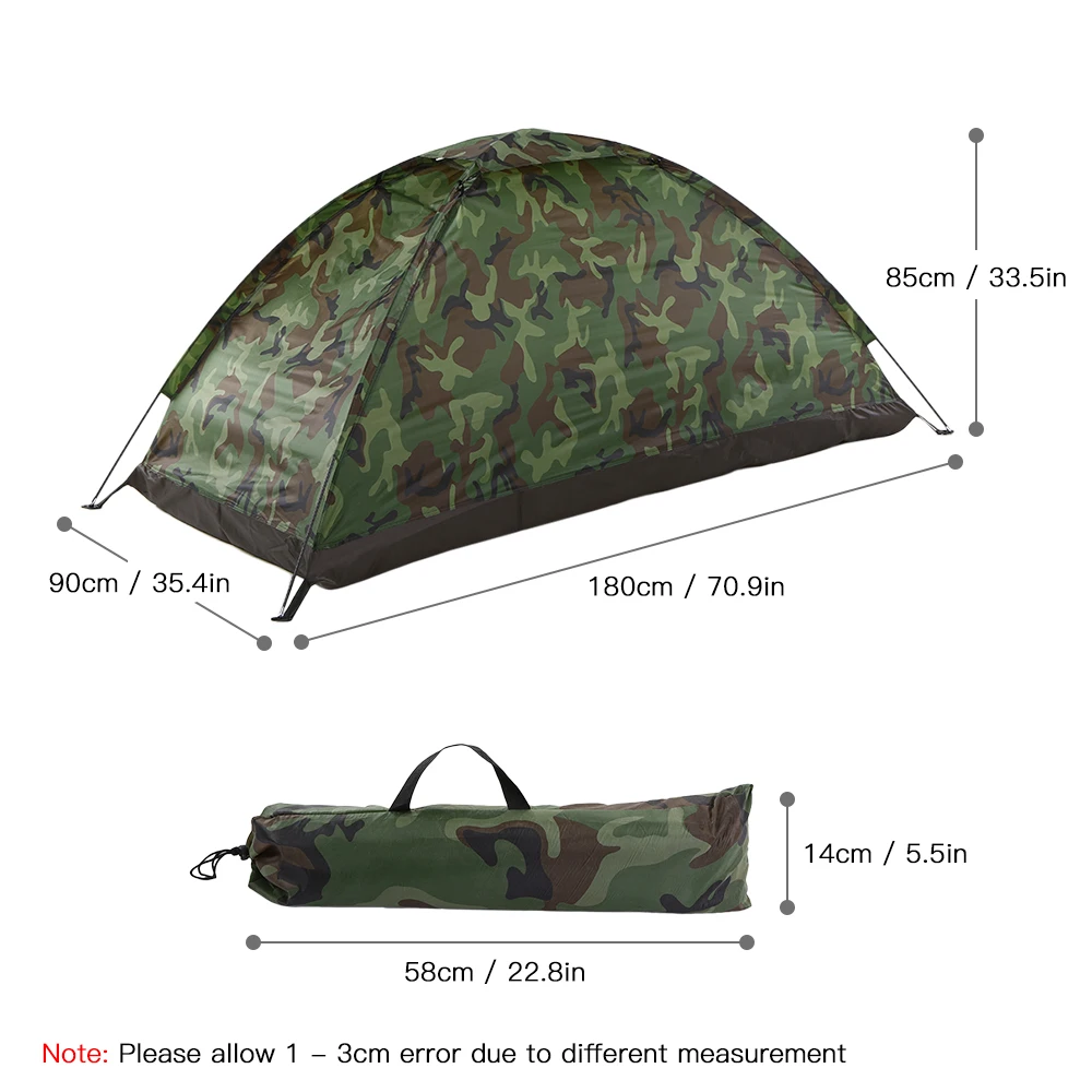 Reisezelt, Kuppelzelt für den Außenbereich, einfache Einrichtung, wasserabweisend, leicht, tragbar, Campingzelt für Outdoor-Aktivitäten