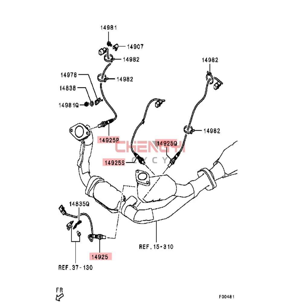 Engine Control Oxygen Sensor For Pajero Montero Shogun V77W V87W V97W MN158917 MN158918 MN158916 MN158670