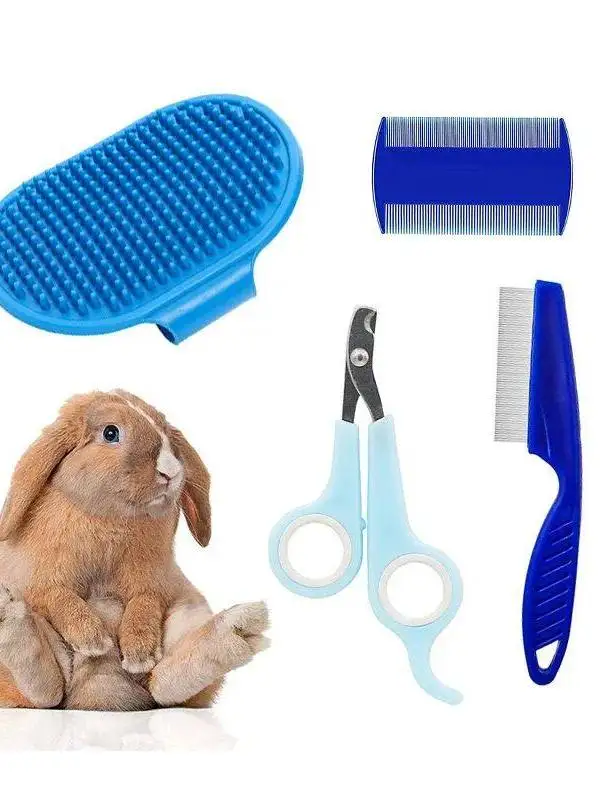 rabbit-grooming-kit-tear-stain-remover-cleaning-combs-pet-care-accessories-diy-knitting-material-pack-from-china