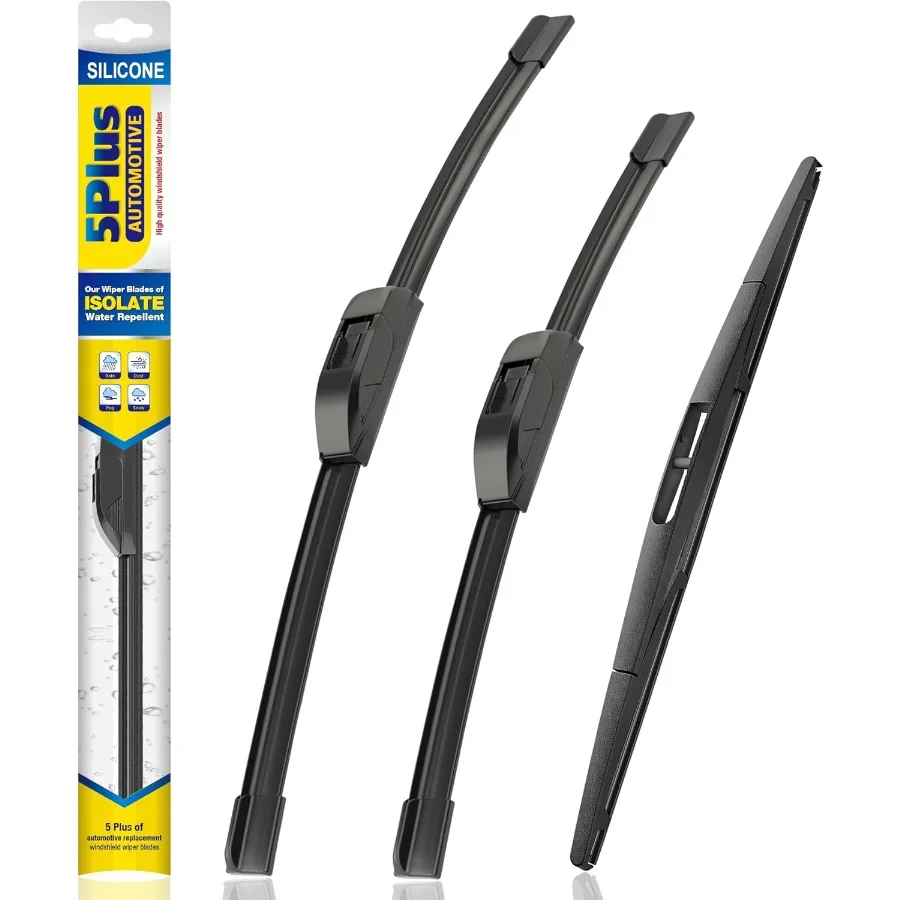 

Silicone Windshield Wipers Replacement for 20102014 Subaru Outback and 20032006 Nissan Murano and 20142017 INFINITI QX70 Set of