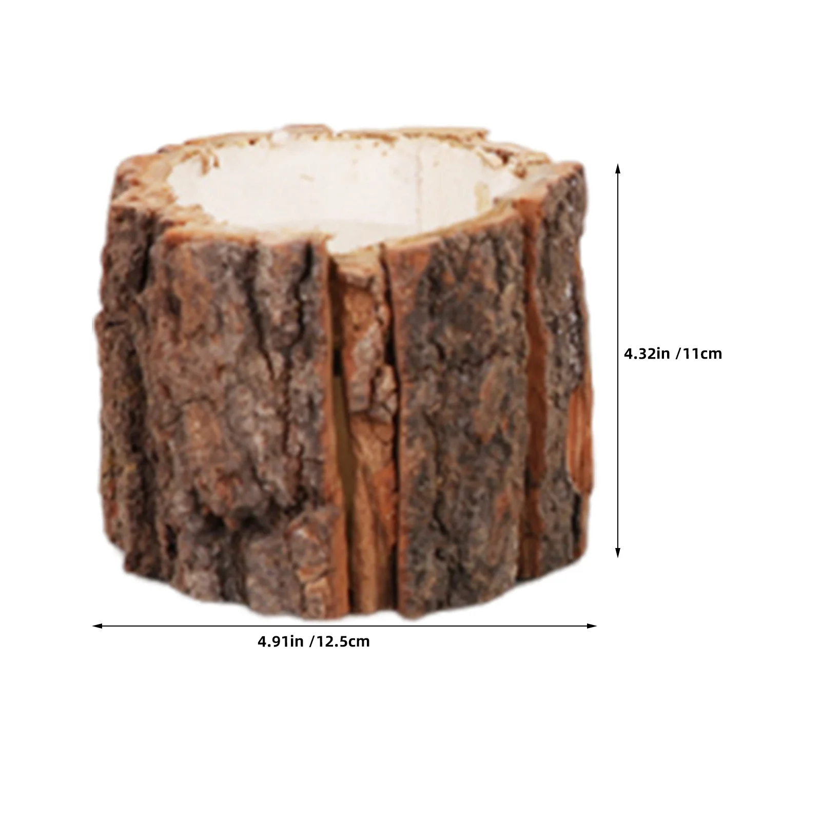 5 قطعة شجرة النباح تصميم حامل القلم الرصاص ريفي خشبي مكتب منظم خشب متين حاوية أقلام لتخزين القرطاسية المدرسية مكتب