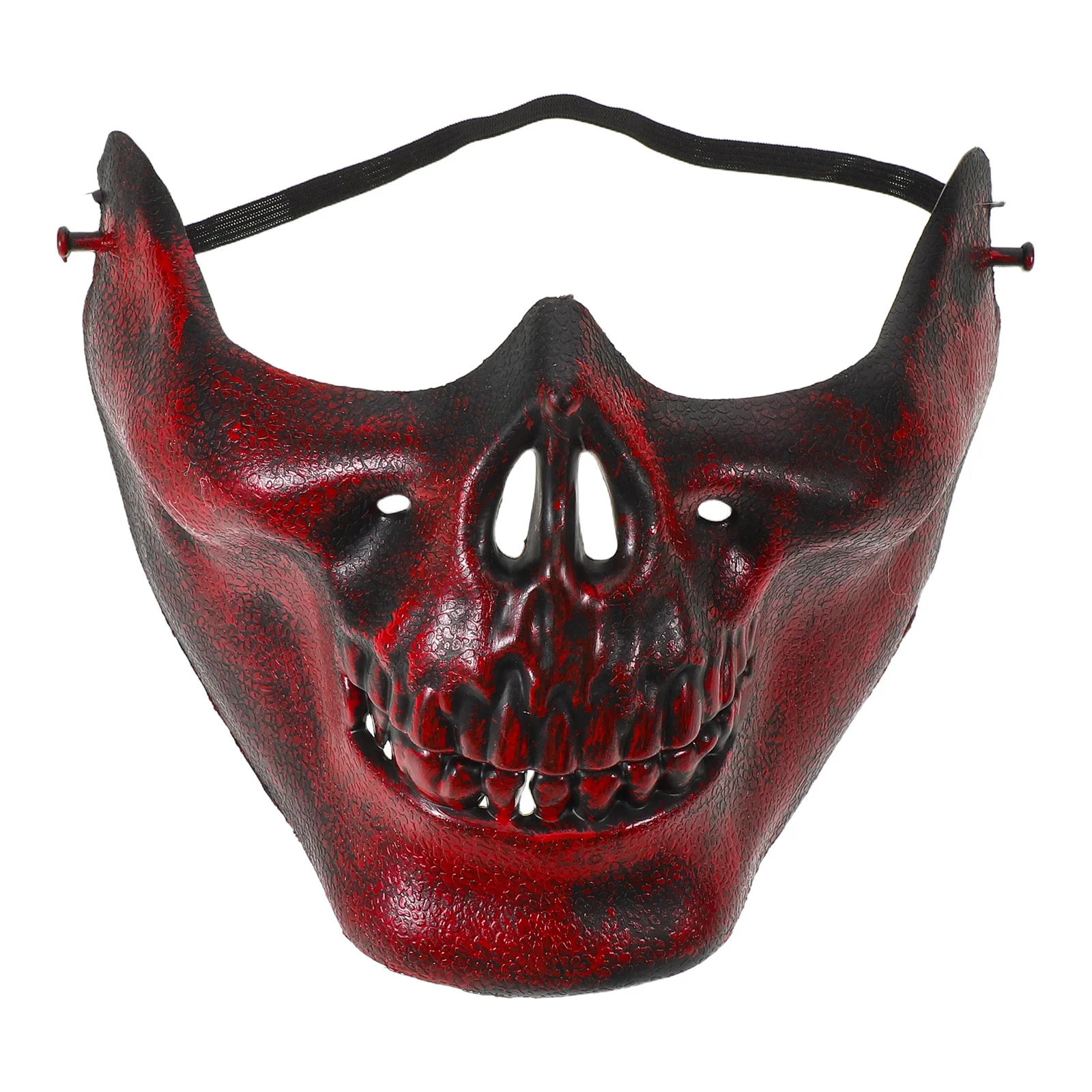 Demi-masque réaliste avec visage de crâne, 3 pièces, pour Halloween, carnaval, fête, Cosplay, Costume d'horreur, masque effrayant pour hommes et femmes