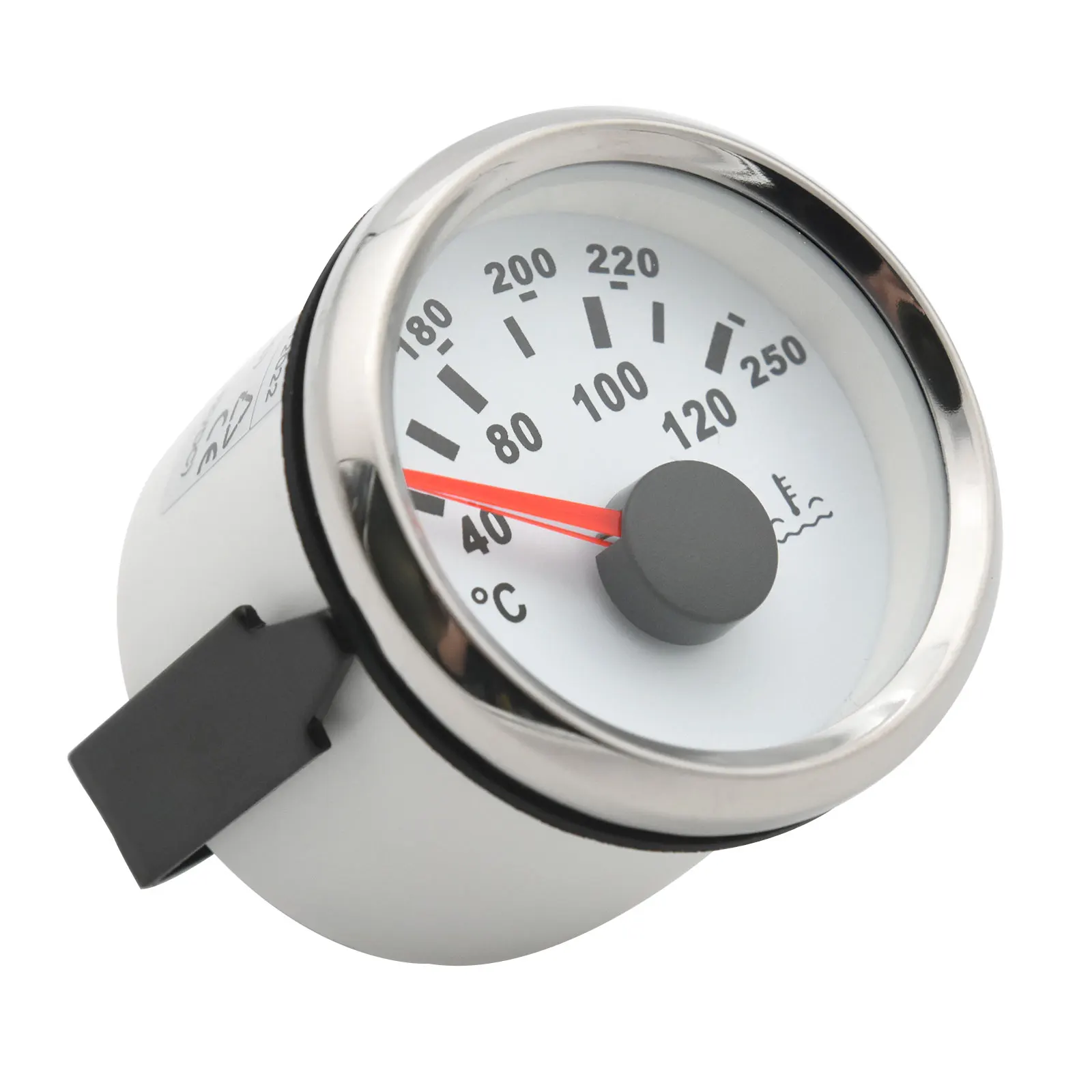 AD 40-120℃ Water Temp Gauge with Temperature Sensor 52mm Meter Vehicle Indicator Red Backlight For Car Truck Boat Motorcycles