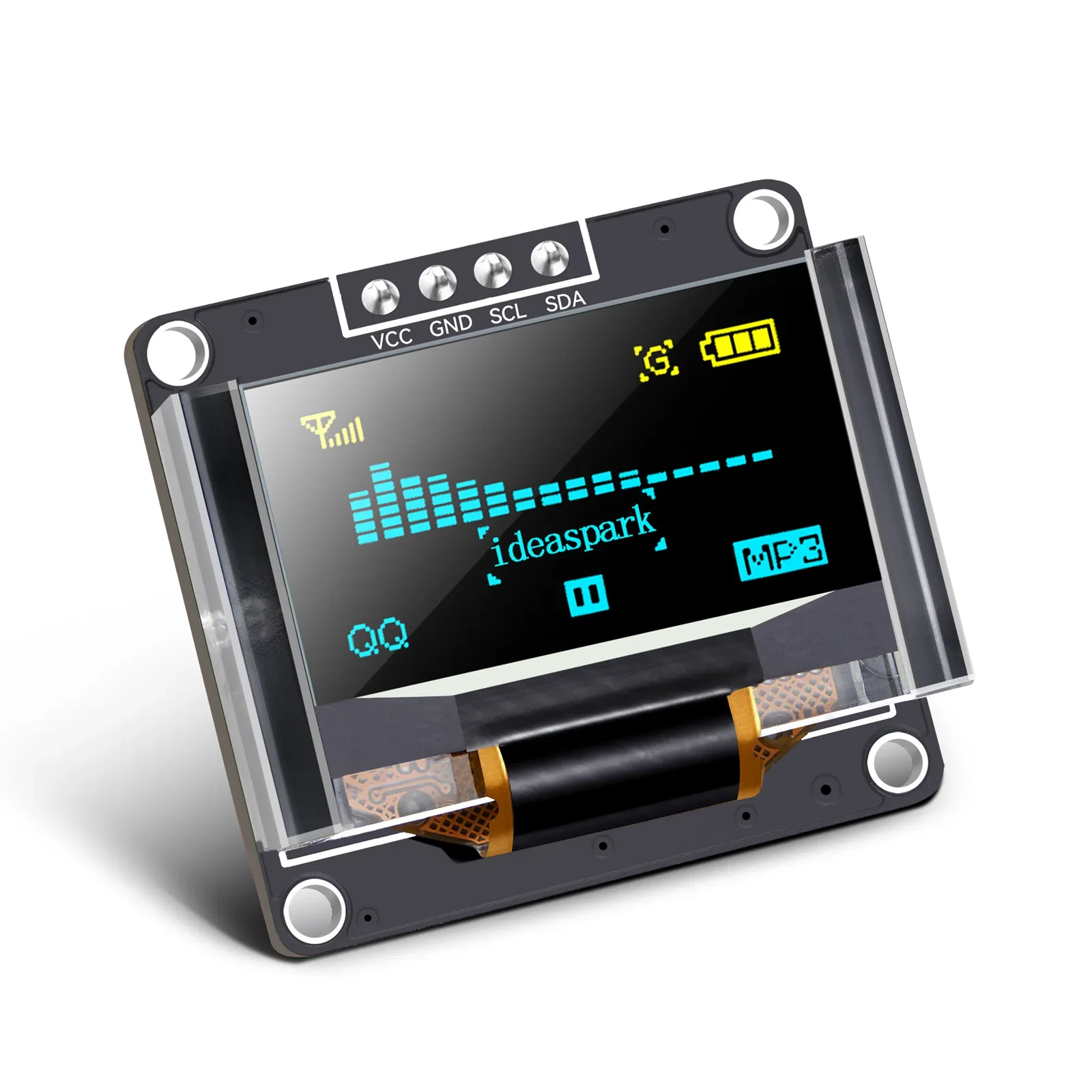 0.96 inch OLED Display Module with Protector Case 128x64 SSD1306 Screen Board Work with Arduino and Raspberry Pi(Solder PIN)