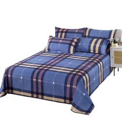 3pcs/Set Home Textile Bed Sheet Set with Pillowcases Cotton Material Lovers Home Room Bedding Flat Sheet Bed Sheet Set