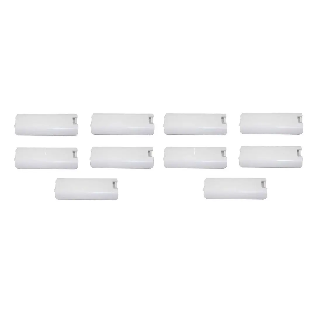 10 Pack of White Replacement Battery Cover for Nintendo Wii Controller Remote