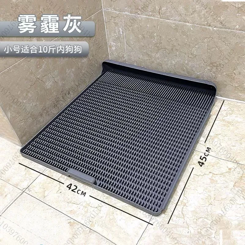 Large Dog Toilet for Dogs, Fixed-point Large Bedpan, Step-proof and Flushing Integrated