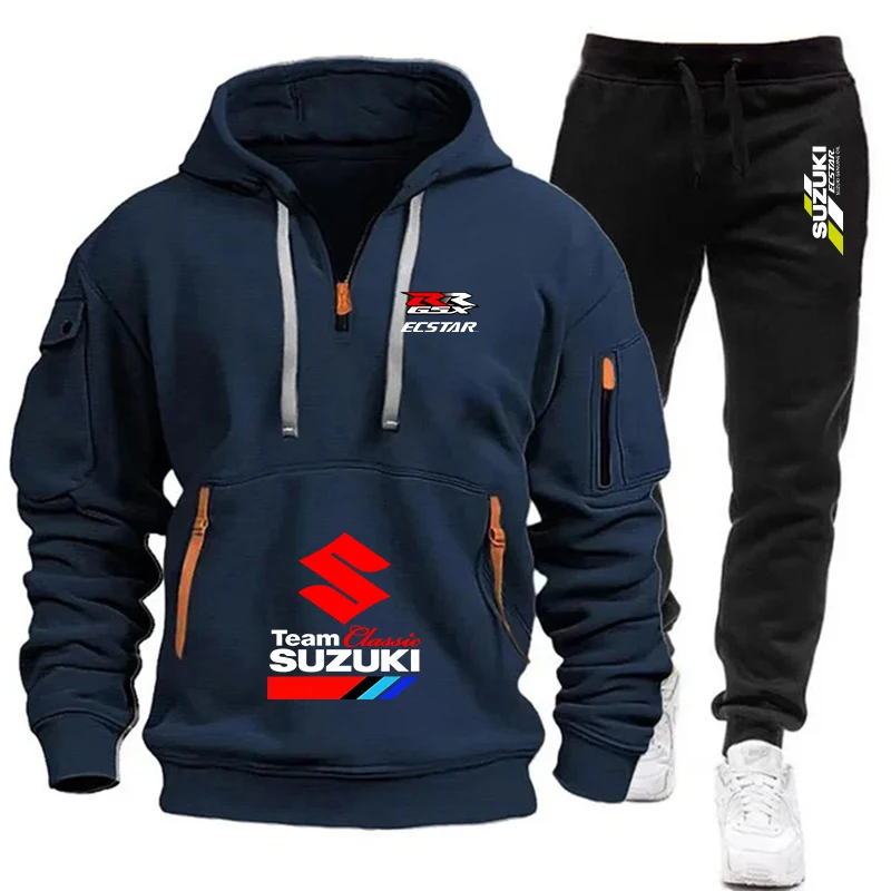 Nuova Felpa con Cappuccio Suzuki 2026 Autunno/Inverno per Uomo, Sportiva, Streetwear, Casual, di Marca