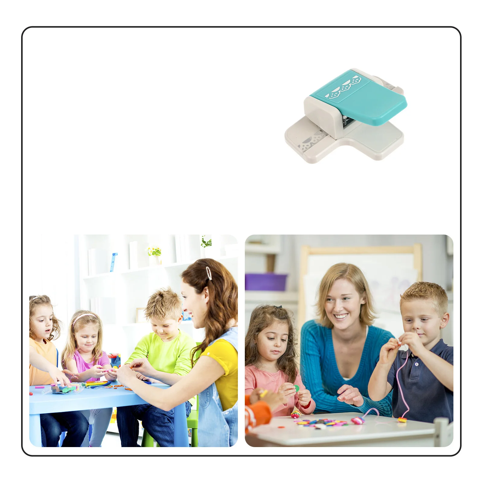 

DIY Handmade Paper Punch Durable Plastic Stainless Steel Scrapbooking Hole Puncher Craft Tool for Card Making Photo Album DIY