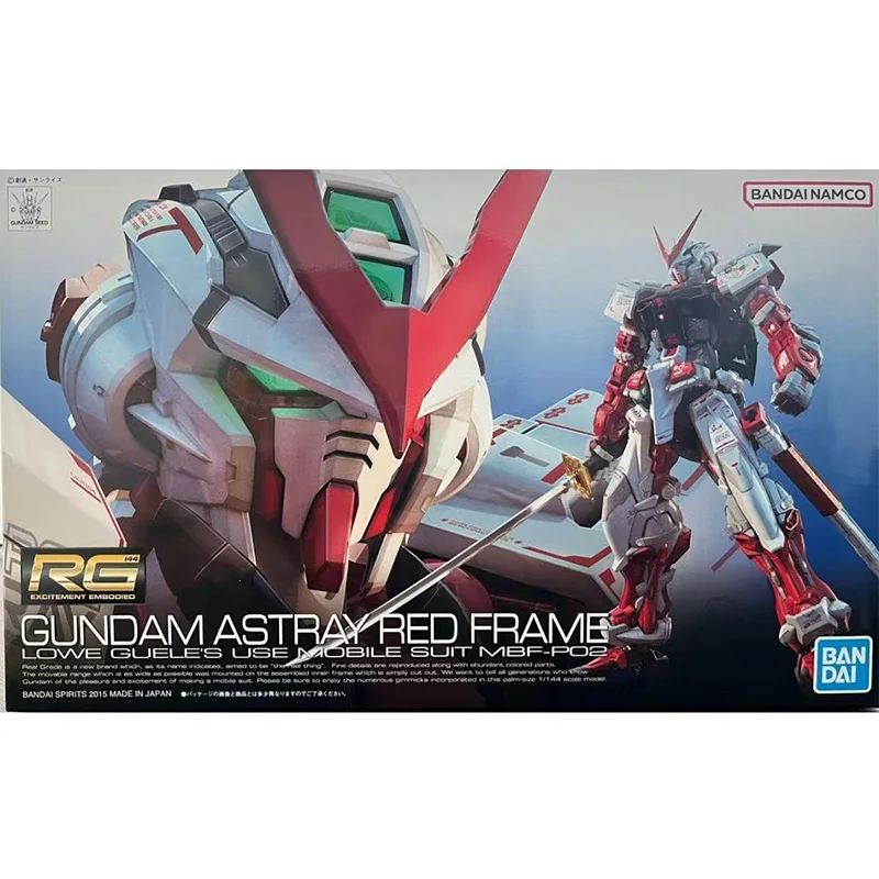 

Bandai Original RG 19 1/144 GUNDAM ASTRAY RED FRAME Anime Character Robot Assembly Model Toy Boy Gift