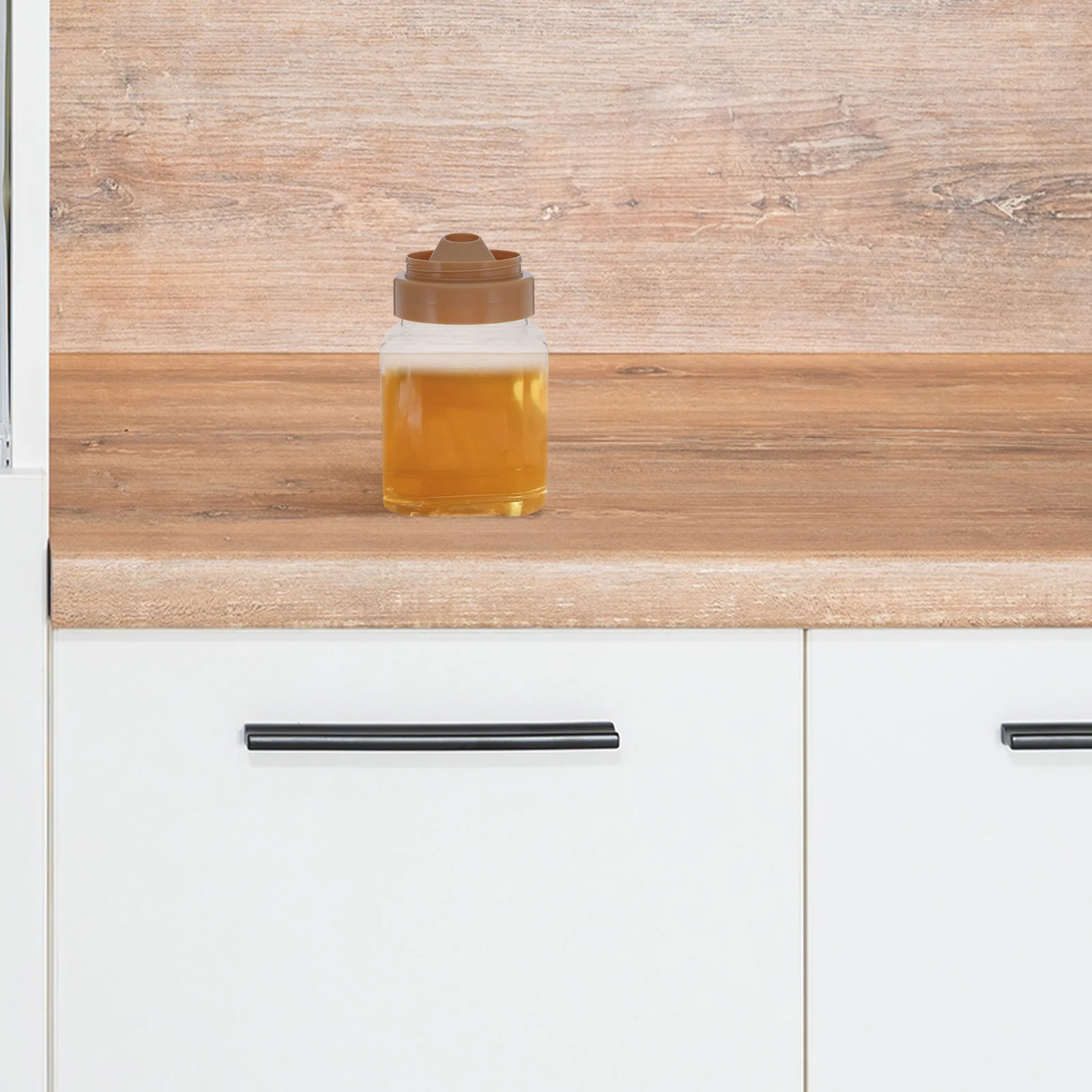 4 pezzi di plastica trasparente barattolo di miele riutilizzabile bottiglia trasparente fondo ispessito dispenser di salsa da cucina accessori da picnic riutilizzabili