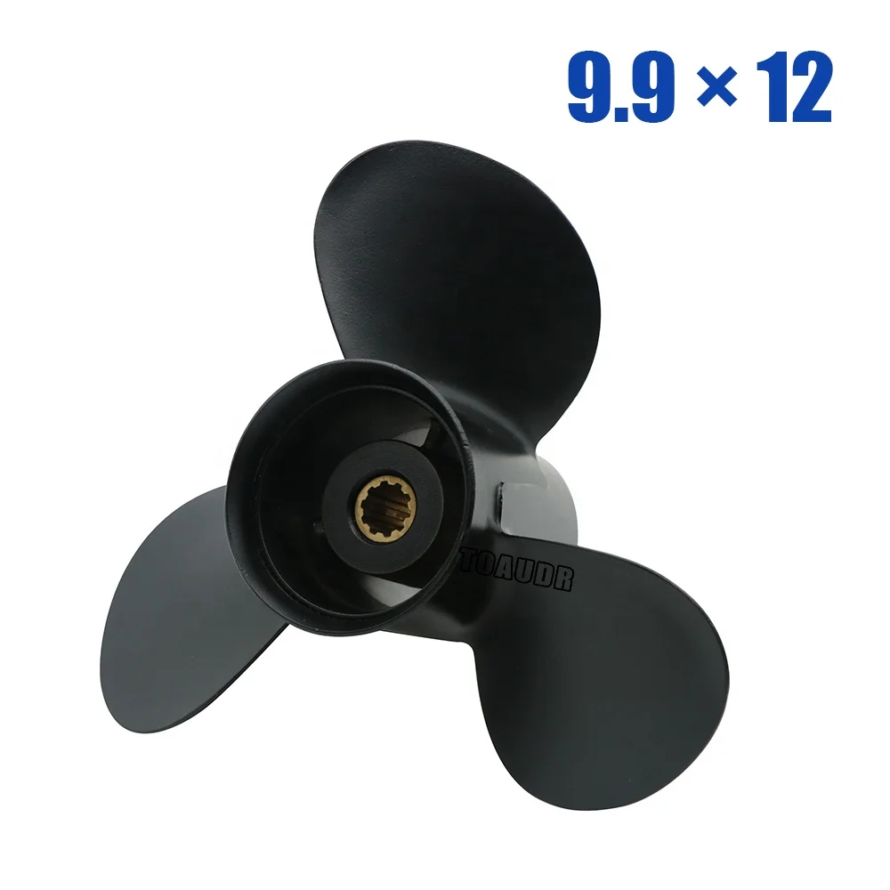 

Гребной винт 9.9x12 для лодочных моторов Tohatsu 25HP 30HP MFS25B MFS30B, алюминиевый, 10 зубьев, 3R0B64525-0