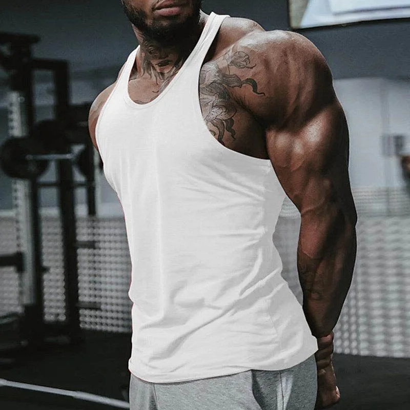 2024 Brand Clothing 95% Cotton Men Tank Tops Casual Gilet For Male Sleeveless Man Vest Gymclothing fitness Men Vests Top New
