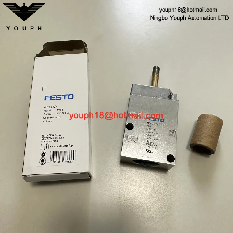 FESTO MFH-3-1/4 9964 Without Coil MFH Solenoid Valve