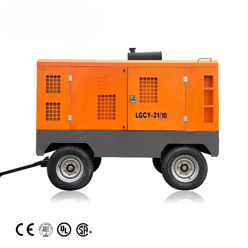 Customized 25bar 31m3/min Engine diesel Screw air Compressor for Mining/water Well Drilling Rig Towable air Compressor