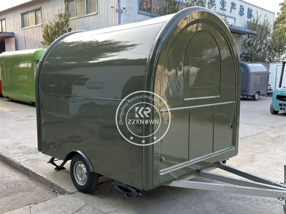 Coffee Trailer Mobile Kitchen Custom Fully Equipments Snack Pizza Kiosk Concession Food Truck Trailer Ice Cream Cart