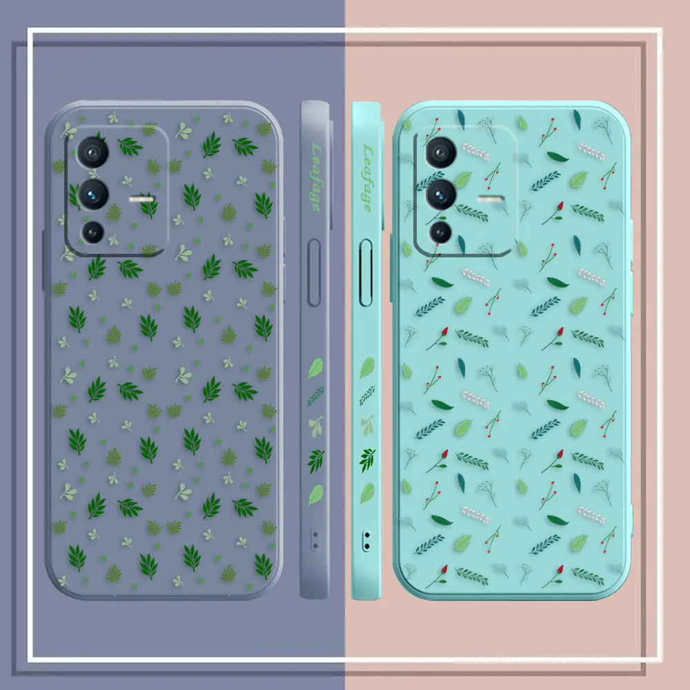 Rainforest Leaf Phone Case For VIVO S1 S5 S6 S7 S9 S9E S10 S12 S15 S16 S16E V29 V20 V21 V23 V25 V27 PRO 5G Case Funda Shell Capa