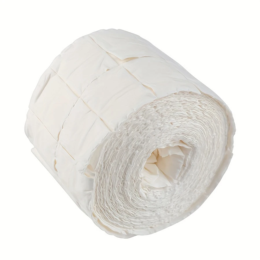 300Pcs Nail Wipes for Gel Nail Polish Lint Free Roll Pads, for Remover Cosmetic Cleaner Cleansing Manicure Tool