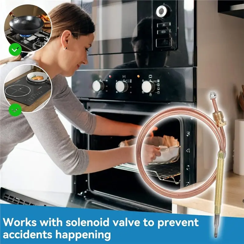 【COMELY】مجموعة المزدوجات الحرارية العالمية للموقد مكونة من قطعتين، واستبدال الموقد مع 5 محولات #4