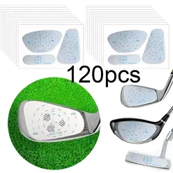 Etiquetas de cinta de impacto para Conductor de Golf, pegatinas de impacto para entrenamiento de Swing, Putters y maderas, ayuda para práctica de Golf