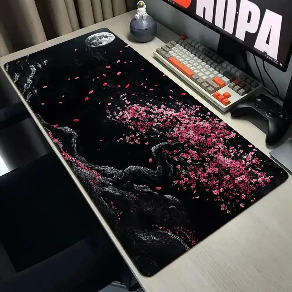 

Romance at night Mouse Pad Desk Mat with Stitched Edge Non-Slip Durable gaming mats pc accessories desk pad HD printing