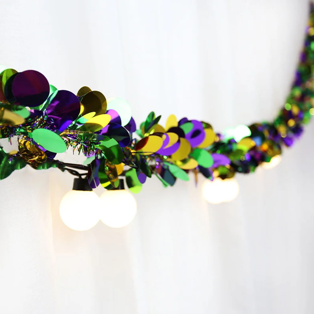 

Party Decoration Garland Festive Holiday Mantle Tinsel Christmas Plastic Greenery Wrap Fireplace Spring Ornaments