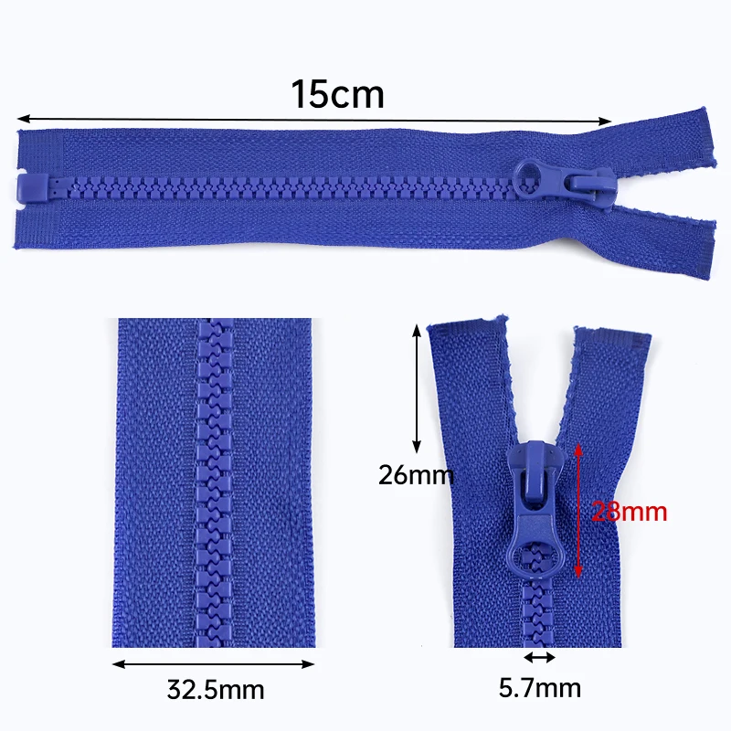 2/5/8/10 قطعة صغيرة الراتنج سستة 15 سنتيمتر المفتوحة نهاية السحابات لطيف دمية الخياطة البريدي ملابس الحيوانات الأليفة السوستة إصلاح أطقم DIY بها بنفسك الاكسسوارات اليدوية #3