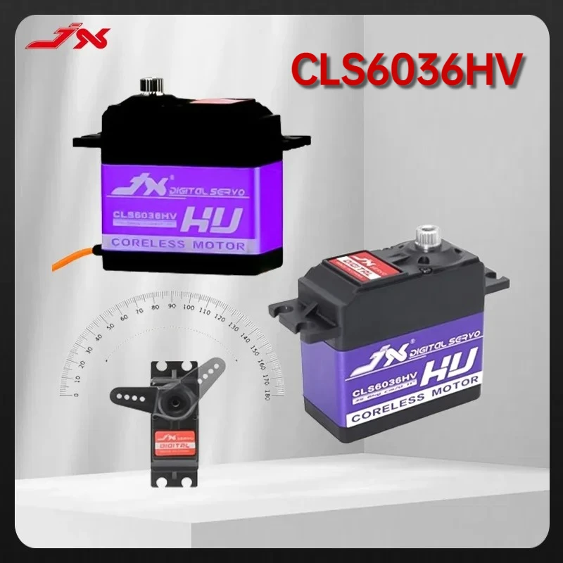 

JX CLS6036HV 60g 36KG Coreless Motor Metal Gear Digital Servo for RC Helicopter Spare Parts